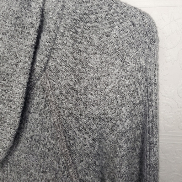 Women's Gray Cowl Neck Sweater - Picture 5 of 9